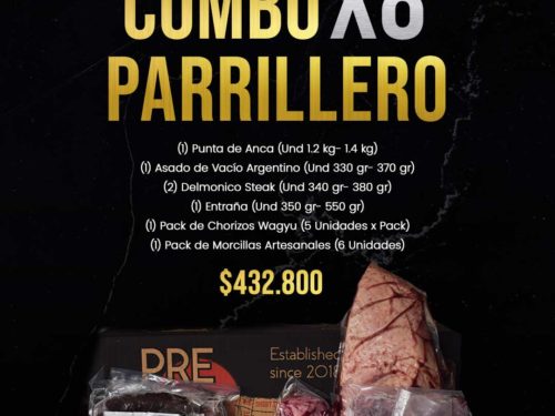 combo parrillero x8